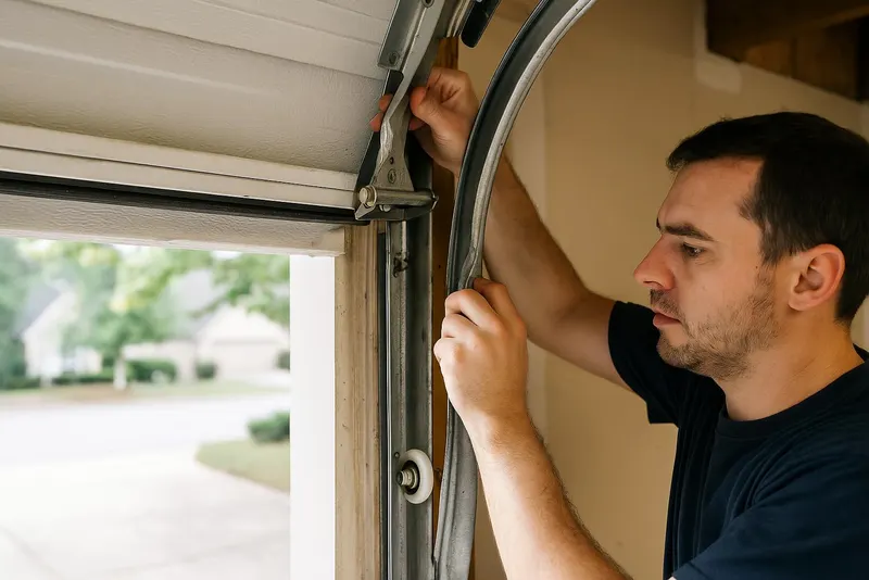 Off Track Door Repair in Sarasota